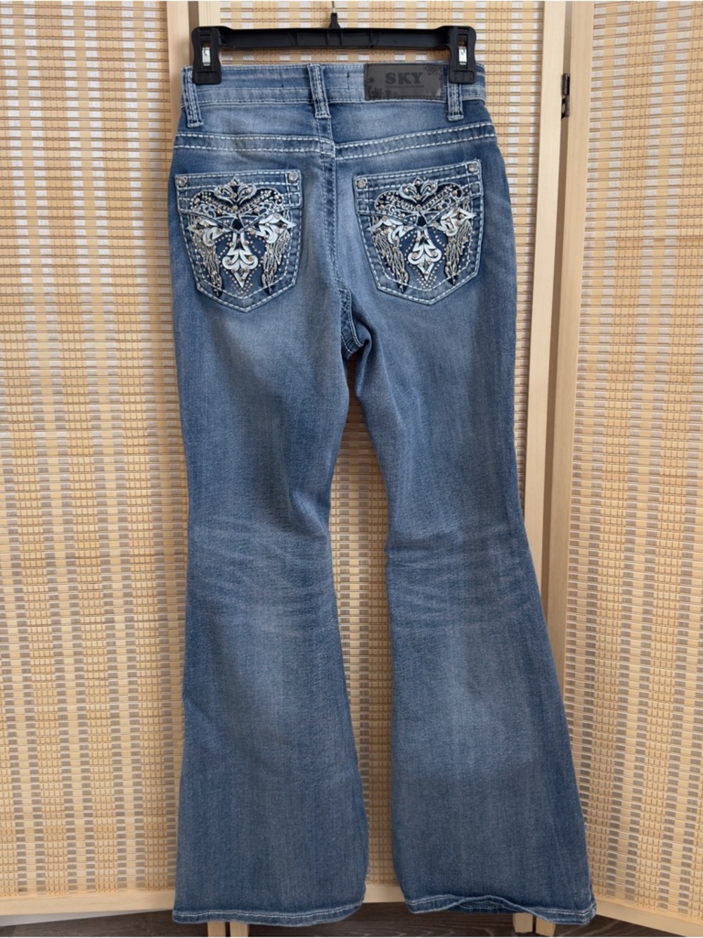 Sky Blue Flare Jeans